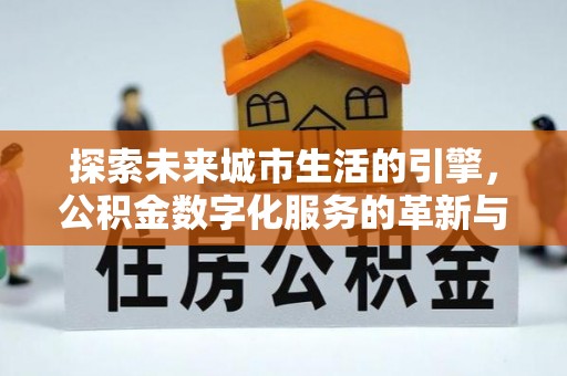 涟源探索未来城市生活的引擎，公积金数字化服务的革新与实践