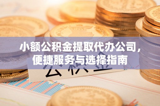 涟源小额公积金提取代办公司，便捷服务与选择指南
